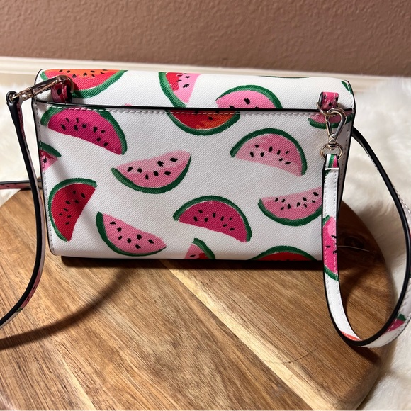 Kate Spade White Watermelon Print Crossbody Bag - Picture 10 of 11